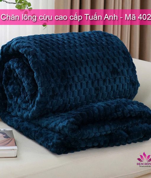 Chăn lông cừu Tuấn Anh màu Xanh Coban