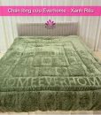 Chăn lông cừu Everhome màu Xanh Rêu